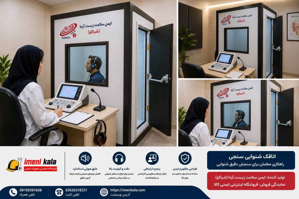 اتاقک آکوستیک شنوایی سنجی و ادیومتری شرکت شیاکو